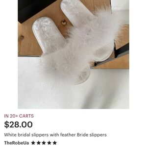 Bride slippers - worn once